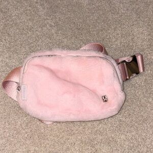 lululemon athletica Soft Pink Plush Crossbody Bag